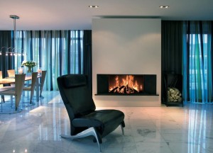 Kalfire W105/47F gesloten houthaard - frontmodel - Kalfire Fireplaces