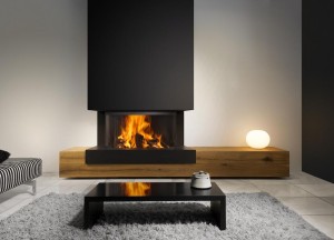 Kalfire W90/47S gesloten houthaard - 3-zijdig model - Kalfire Fireplaces