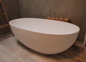Vrijstaande baden Luca Vasca solid surface