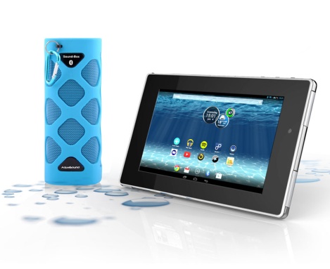 Waterdichte tablet met soundbox TEC2716W