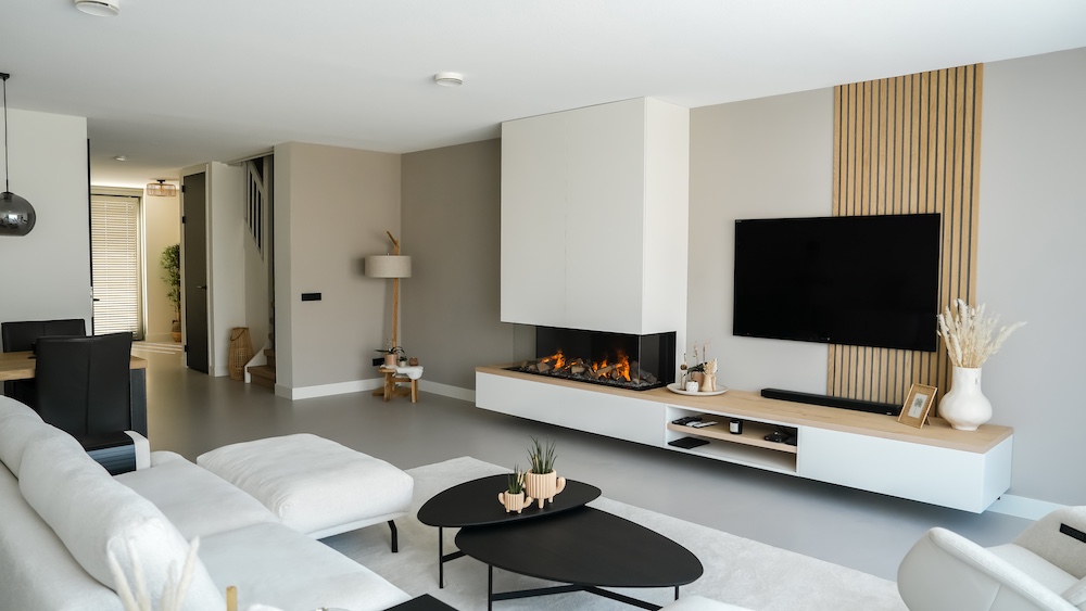 Haard met cinewall - UW-haard.nl