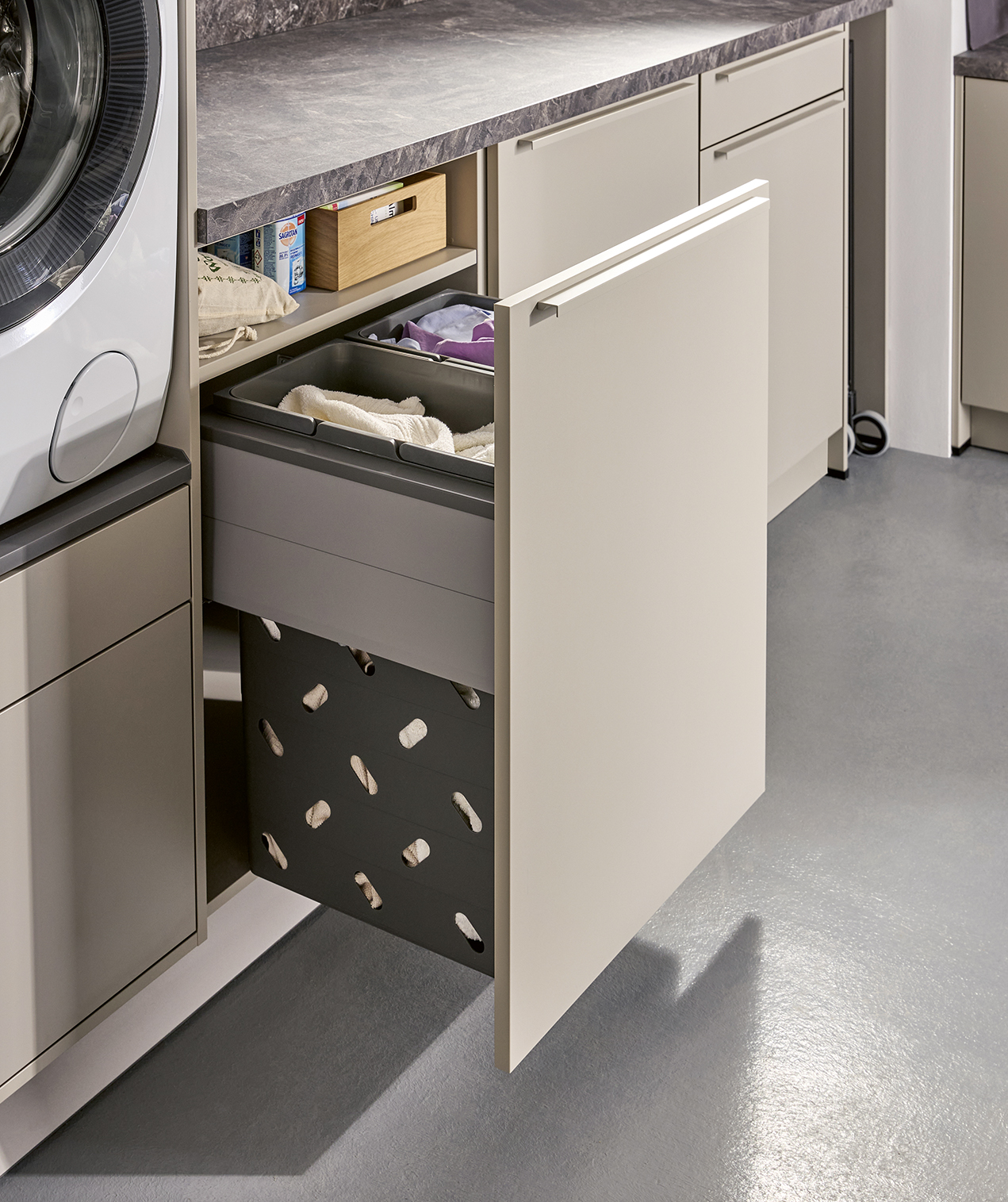 Schüller bijkeuken met slimme oplossingen